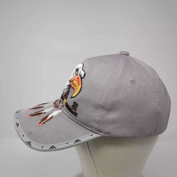 American Eagle Native Pride Baseball Cap Gray OS Adjustable Embroidered CTS - Picture 3 of 8